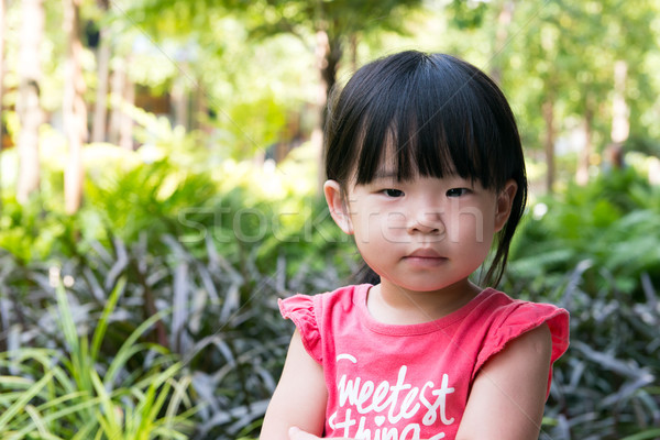 Stockfoto: Portret · mooie · asian · kind · meisje · outdoor