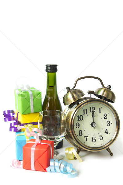 Cuenta atrás reloj clásico abajo medianoche celebración Foto stock © kenishirotie