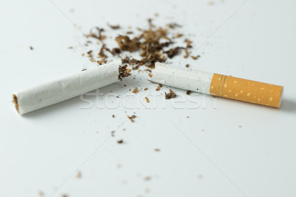 Quit smoking concept by breaking the cigarette Stock photo © kenishirotie