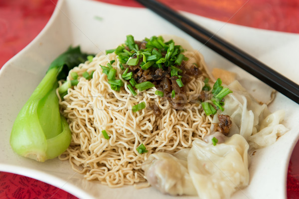 Sarawak Chinese noodle kampua Stock photo © kenishirotie