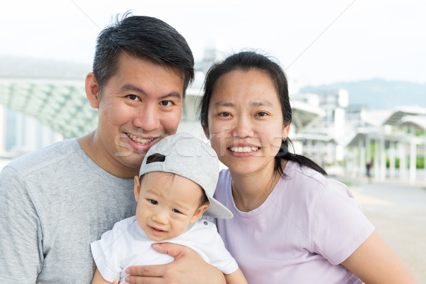 Stock foto: Jungen · asian · chinesisch · Familie · Freien · Baby