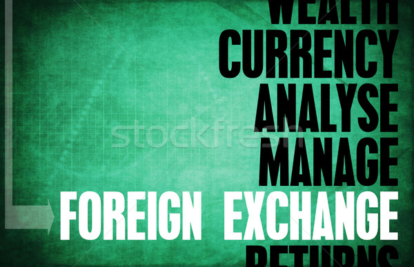 Ausländischen Austausch Kern Grundsätze Business Retro Stock foto © kentoh