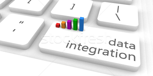 Foto stock: Datos · integración · rápido · fácil · sitio · web · negocios