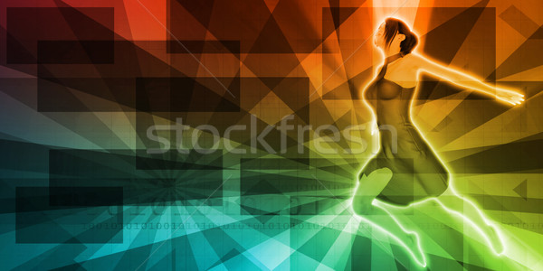 Stock photo: Beautiful Lady Dancing