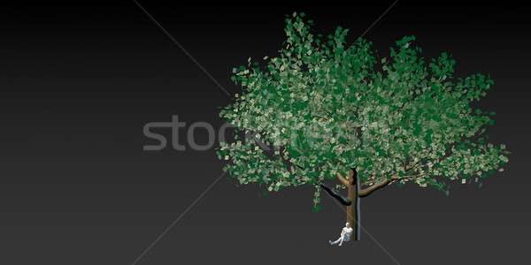 Денежное дерево долларов листьев растущий деньги Сток-фото © kentoh