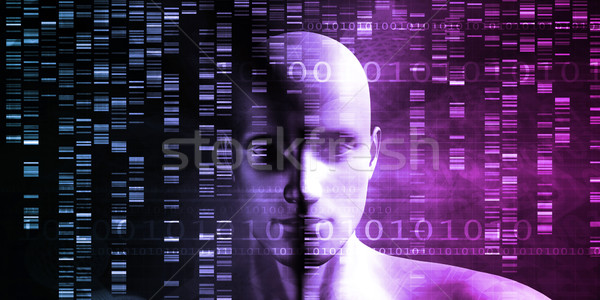 Genetisch wijziging wetenschap industrie kunst achtergrond Stockfoto © kentoh