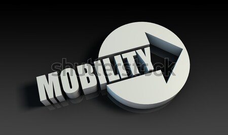 Mobilität arrow Business Web Schlüssel Tabelle Stock foto © kentoh