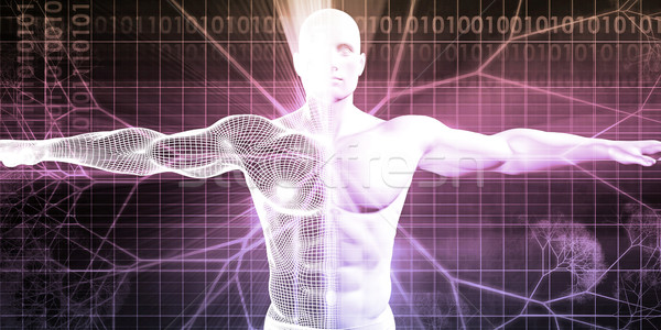 Digital anatomía tecnología médicos estudio máquina Foto stock © kentoh