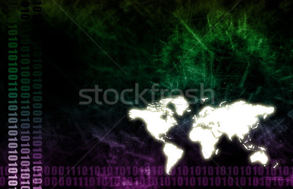 Stockfoto: Globale · economie · business · kleur · abstract · wereld