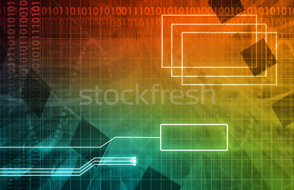 Mechaniczny nauki medycznych tle dziedzinie przyszłości Zdjęcia stock © kentoh