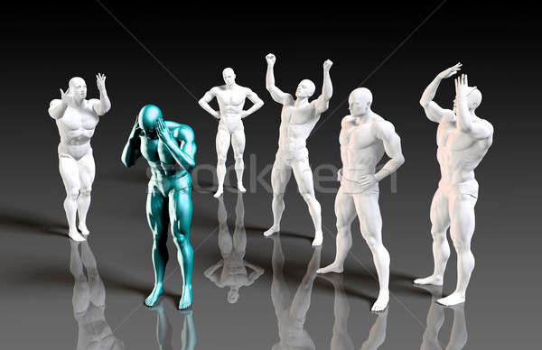 Suffering From Depression Stock photo © kentoh