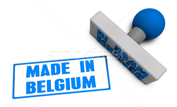 Made in Belgium Stamp Stock photo © kentoh