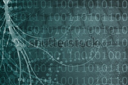 Blue Abstract Corporate Data Internet Grid Stock photo © kentoh