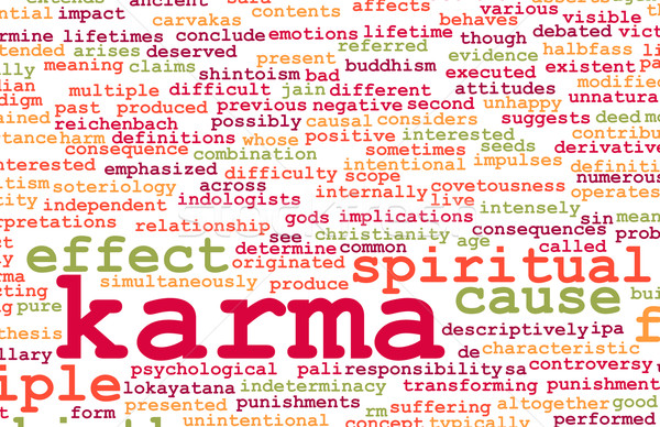 Karma duchowe streszczenie sztuki nauki nauczyć Zdjęcia stock © kentoh