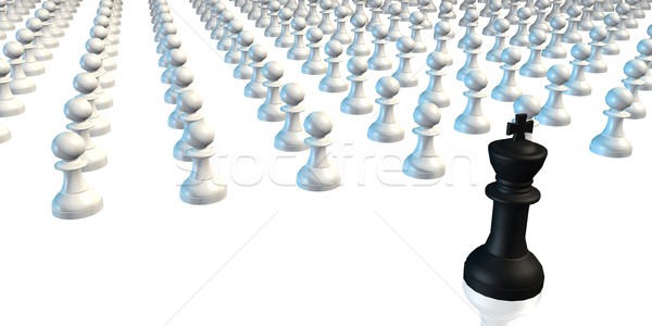 Business schaken strategie koning leger achtergrond Stockfoto © kentoh