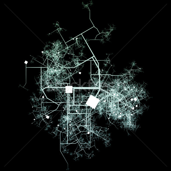 輸送 市 成長 水 道路 ネットワーク ストックフォト © kentoh