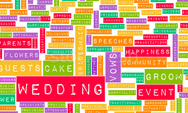 ślub dzień ciasto miłości tle kalendarza Zdjęcia stock © kentoh