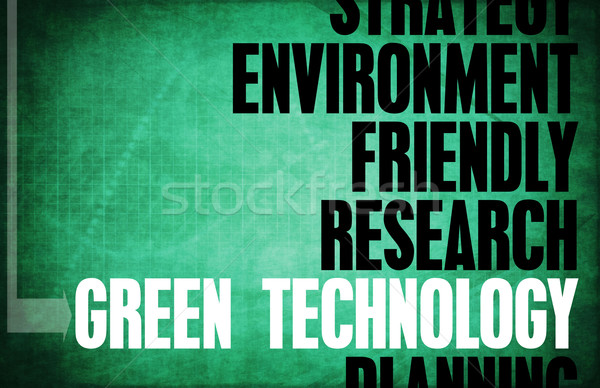 Verde tecnologia núcleo princípios negócio retro Foto stock © kentoh