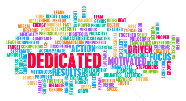Dedicated Word Cloud Concept Stock photo © kentoh