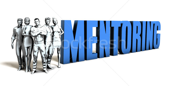 Mentoring Business Frauen Team Corporate Unternehmen Stock foto © kentoh