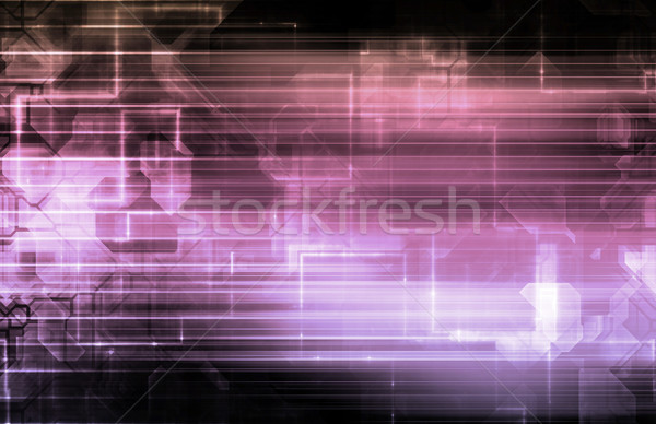 Info site internet design technologie Photo stock © kentoh