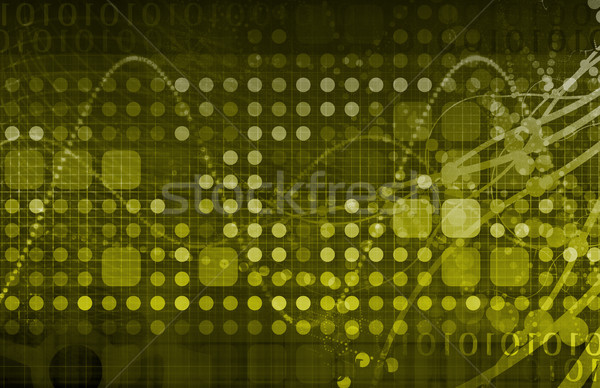 Integrare component tehnologie reţea software-ul digital Imagine de stoc © kentoh