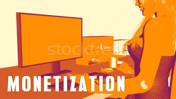 Monetization Concept Course Stock photo © kentoh