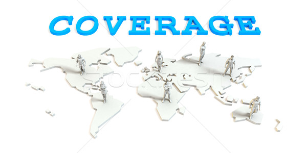 Coverage Global Business Stock photo © kentoh