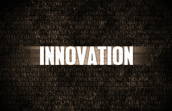 Innovation affaires motivation mur de pierre mur boîte [[stock_photo]] © kentoh