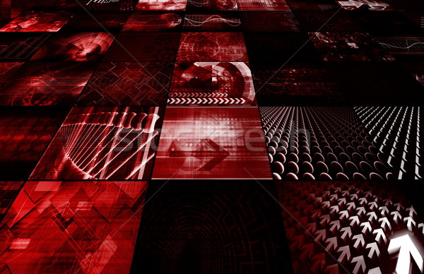 TV Screen Wall Stock photo © kentoh