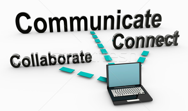 Communicate and Collaborate Stock photo © kentoh