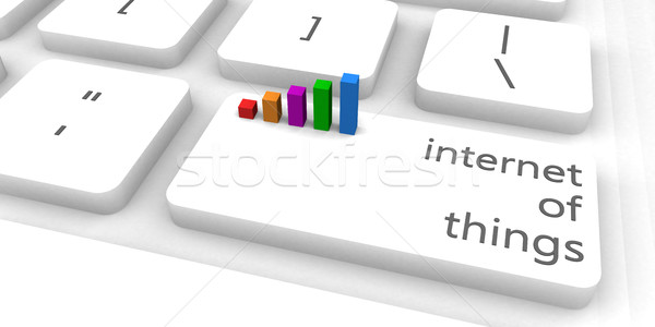 Internet dolgok számítógép bár ipar kulcs Stock fotó © kentoh