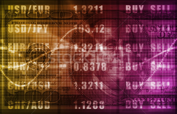 Фондовый рынок анализ Тенденции будущем цифровой информации Сток-фото © kentoh