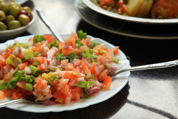 Moroccan Tomato Salad Stock photo © kentoh