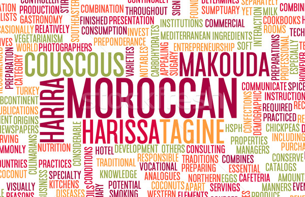 Stock photo: Moroccan Food Menu