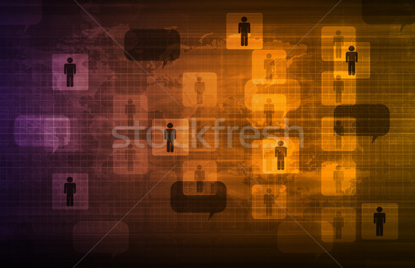 Dados rede corporativo serviço software criador Foto stock © kentoh