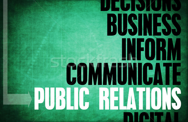 Öffentlichkeitsarbeit Kern Grundsätze Business Retro digitalen Stock foto © kentoh