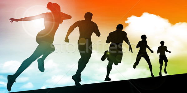 Cardio Training Stock photo © kentoh