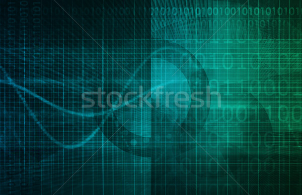 Stockfoto: Dna · onderzoek · wetenschap · genetisch · gegevens · technologie