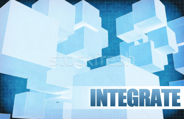 Integrate on Futuristic Abstract Stock photo © kentoh