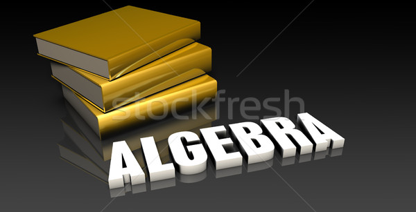 Algebra köteg oktatás könyvek könyv háló Stock fotó © kentoh