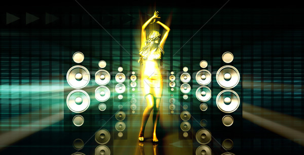 Festival de música concerto luzes textura abstrato Foto stock © kentoh