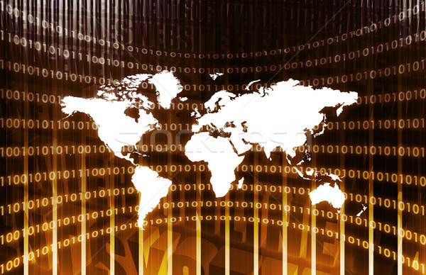Global business działalności tle bezpieczeństwa internetowych czarny Zdjęcia stock © kentoh