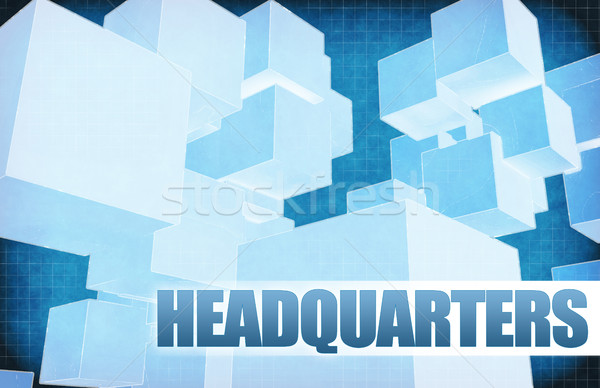 Headquarters on Futuristic Abstract Stock photo © kentoh