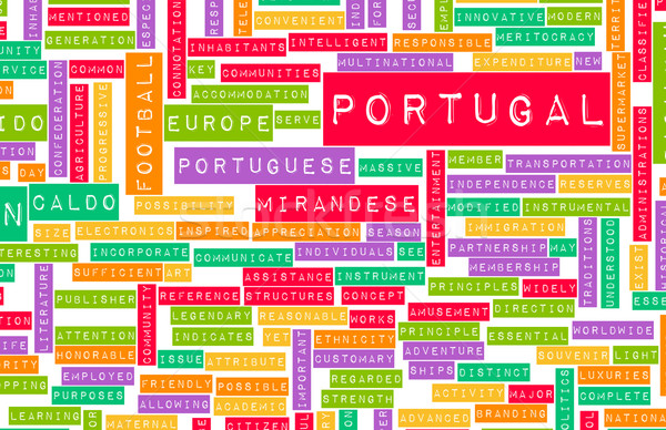 ポルトガル 国 抽象的な 芸術 ビジネス 食品 ストックフォト © kentoh