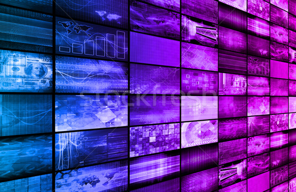 Digital comercialización Internet otro los medios de comunicación ordenador Foto stock © kentoh