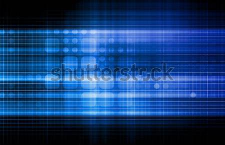 Blue Network Security Stock photo © kentoh