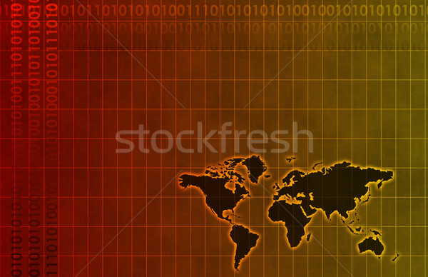 Stock photo: Business System Abstract Background