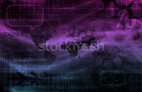 Tehnologie corporativ afaceri reţea software-ul companie Imagine de stoc © kentoh