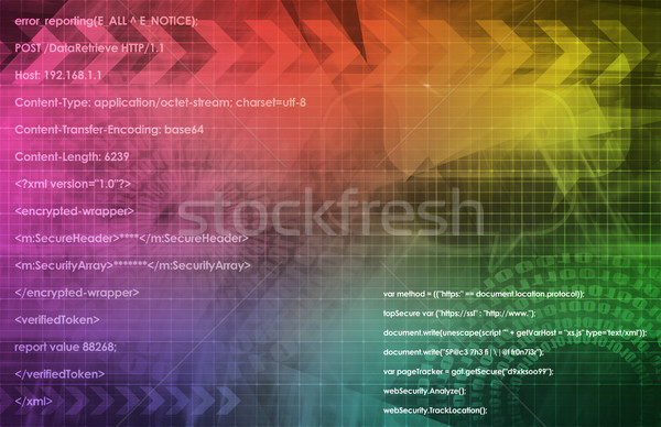 Business technologie abstract kunst achtergrond netwerk Stockfoto © kentoh